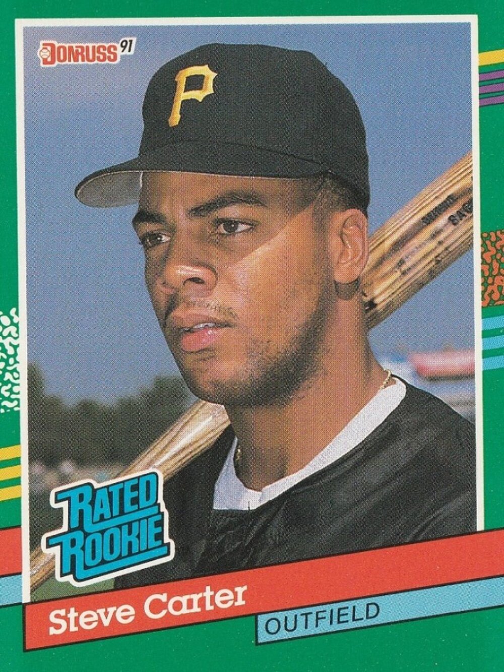 Steve Carter - Donruss 91 Rated Rookie Baseball Card